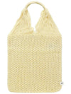 Knit Cotton Tote Bag Beige - JIL SANDER - BALAAN 2