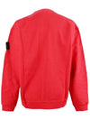 Waffen Patch Crew Neck Sweatshirt Red - STONE ISLAND - BALAAN 4