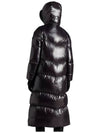 Chanon Quilted Long Hoodie Nylon Padding Black - MONCLER - BALAAN 3