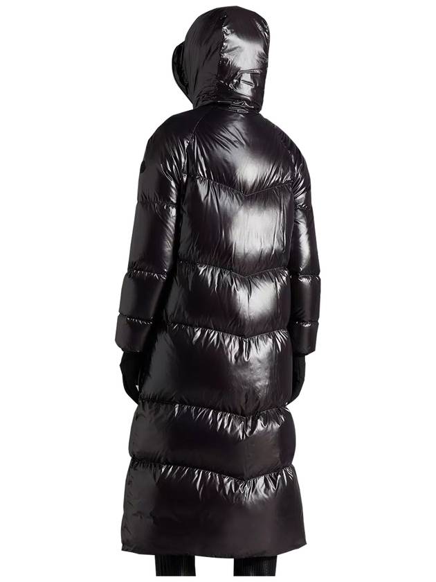 Chanon Quilted Long Hooded Nylon Padding Black - MONCLER - BALAAN 3