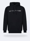 Logo Cotton Blend Hoodie Black - 1017 ALYX 9SM - BALAAN 2