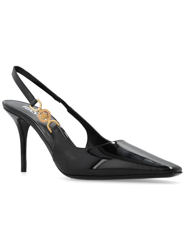 Versace Leather Pumps, Women's, Black - VERSACE - BALAAN 4