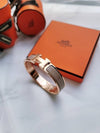 Clic H Bracelet Rose Gold & Marron Glace - HERMES - BALAAN 2