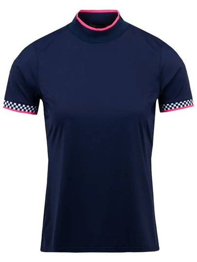 Women's Featherweight Mock Neck Golf Short Sleeve T-Shirt Twilight - G/FORE - BALAAN 2