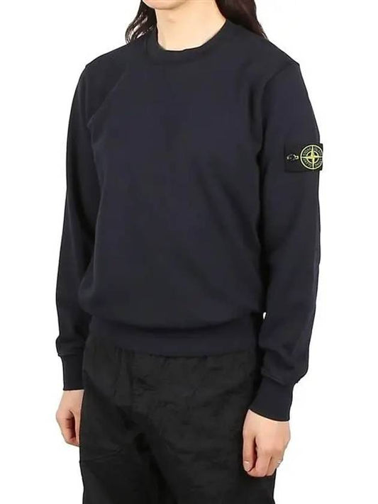 Wappen Patch Crew Neck Sweatshirt Navy - STONE ISLAND - BALAAN 2