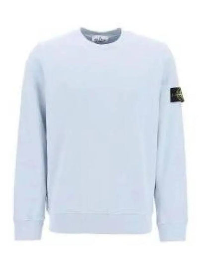 Wappen Patch Garment Dyed Sweatshirt Light Blue - STONE ISLAND - BALAAN 2