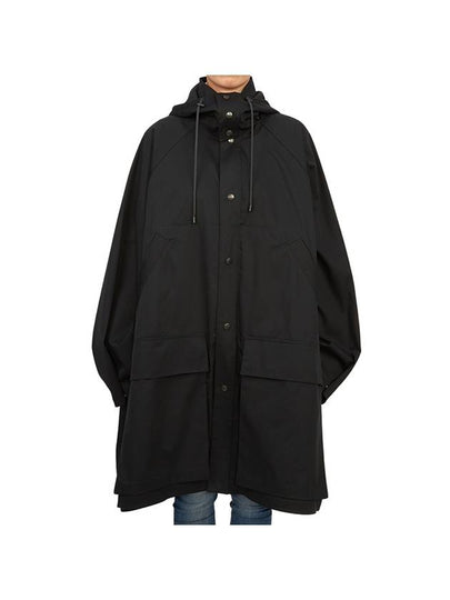 Women's Hooded Raincoat Black - LEMAIRE - BALAAN 2