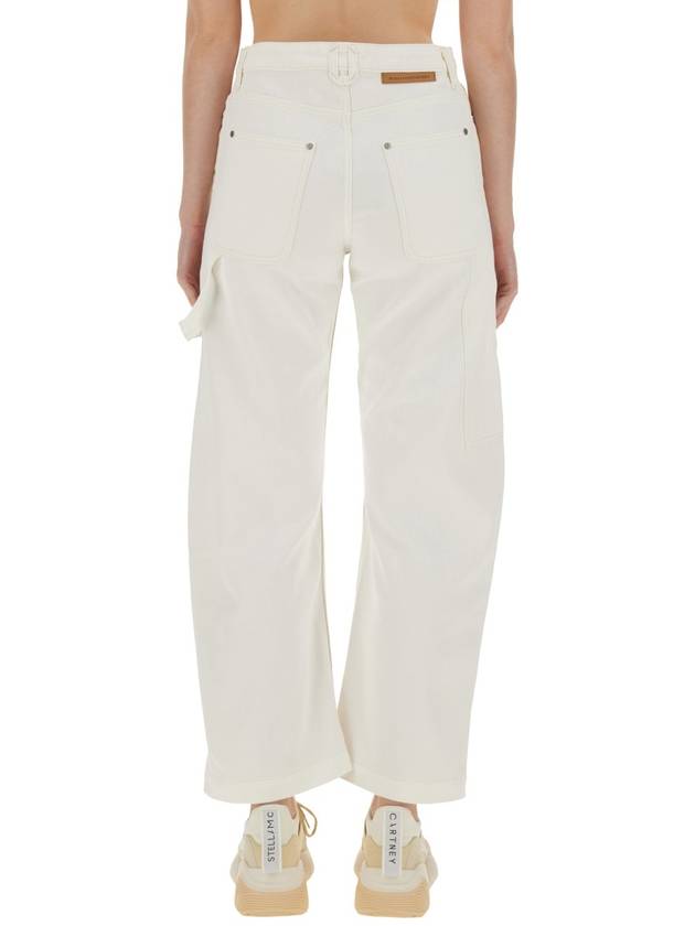 Denim Straight Pants 6D02433SPH579067 WHITE ECRU WASH - STELLA MCCARTNEY - BALAAN 4