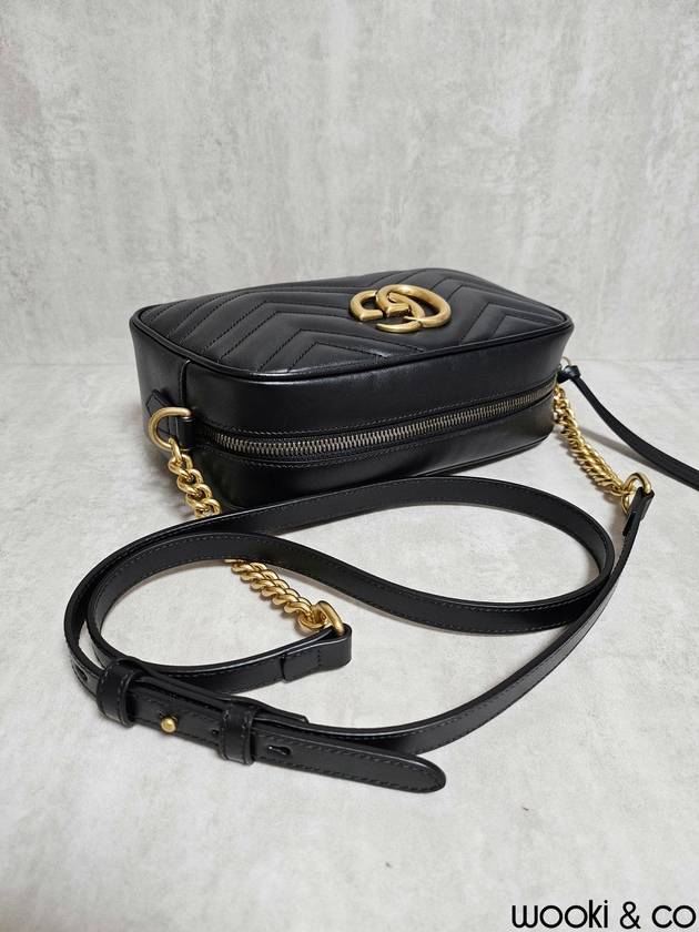 GG Marmont Matelasse Small Chain Shoulder Bag Black - GUCCI - BALAAN 5