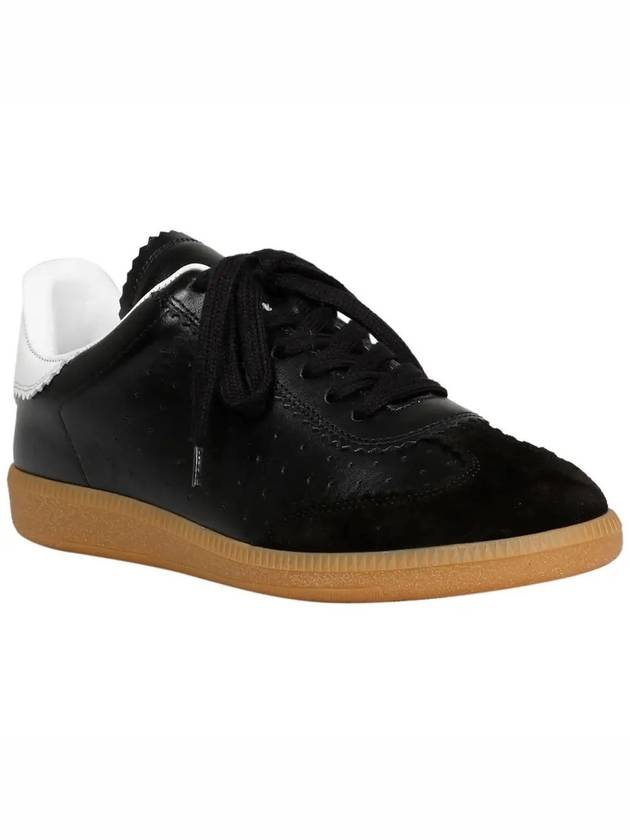 Women's Blyce Vintage Leather Low Top Sneakers Black - ISABEL MARANT - BALAAN 4