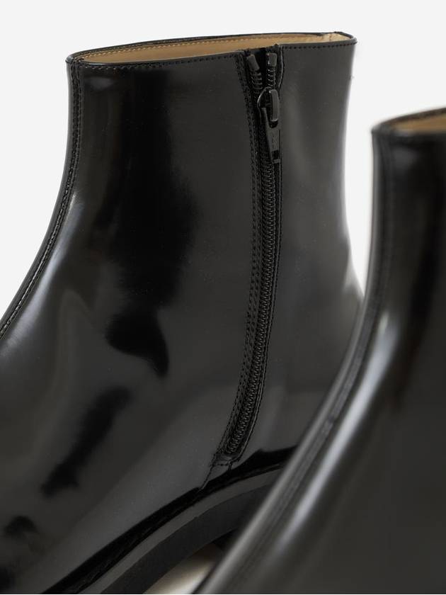 Trunk Leather Ankle Boots Black - MAISON MARGIELA - BALAAN 6