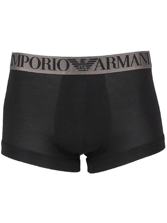 Soft Modal Trunk Briefs Black - EMPORIO ARMANI - BALAAN 1