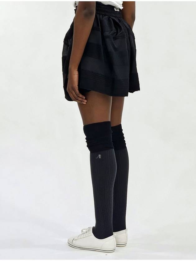 AW42AS07 Cable high knee socks dark gray - ATHPLATFORM - BALAAN 7