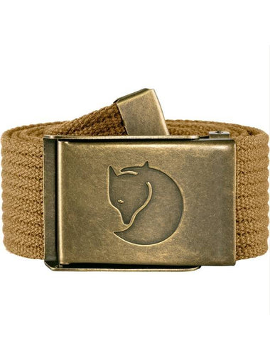 Canvas Brass Belt Buckwheat Brown - FJALL RAVEN - BALAAN 1