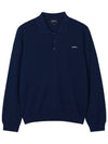 Men's Logo Embroidery Polo Shirt Dark Navy - A.P.C. - BALAAN 2