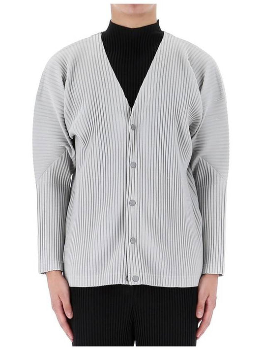 Pleated Cardigan Grey - ISSEY MIYAKE - BALAAN 2