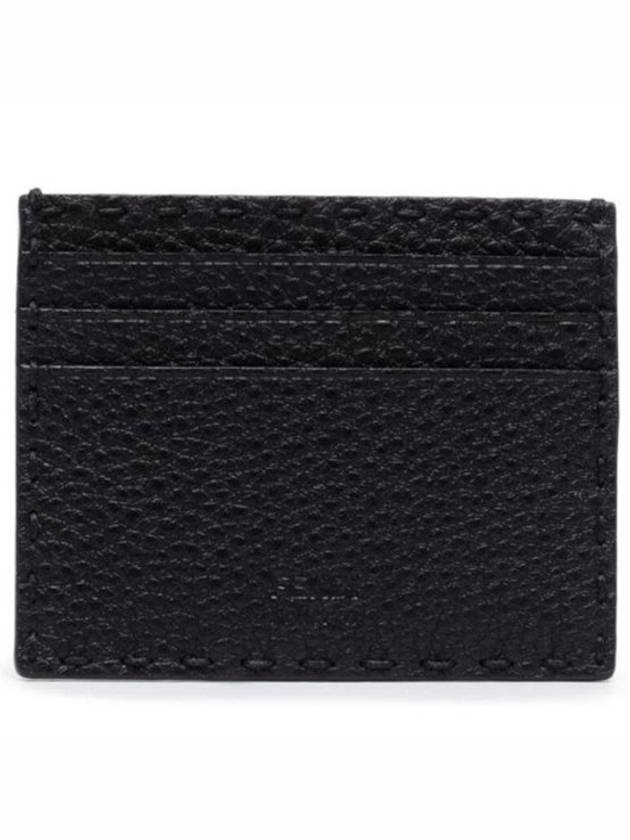 Selleria Leather Card Wallet Black - FENDI - BALAAN 4