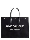 Rive Gauche Lino Legend Large Tote Bag Black - SAINT LAURENT - BALAAN 2