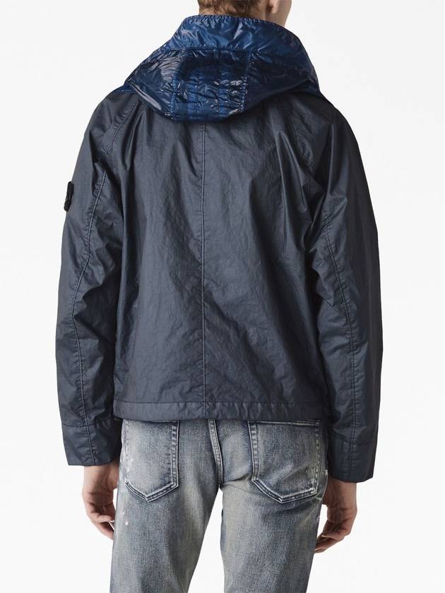 Membrana 3L TC Detachable Hooded Jacket Navy - STONE ISLAND - BALAAN 4