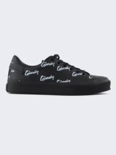 City Sports Leather Low Top Sneakers Black - GIVENCHY - BALAAN 2