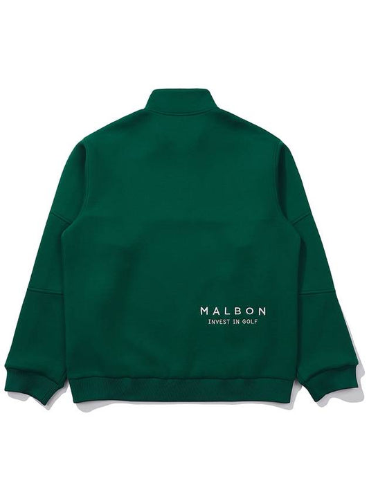 Airy zip up sweatshirt GREEN MAN - MALBON GOLF - BALAAN 2