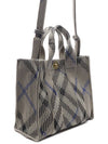 Mini check knit tote bag 8090404 - BURBERRY - BALAAN 4