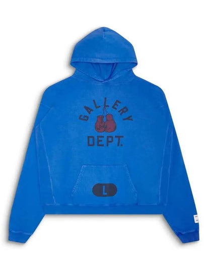 Logo boxing merch hooded sweatshirt blue BMH 50012 - GALLERY DEPT. - BALAAN 2