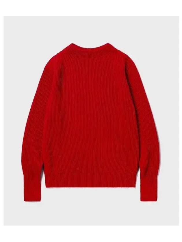 ANDERSEN Navy Crew Neck Red - ANDERSEN-ANDERSEN - BALAAN 1