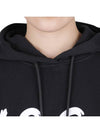 Brushed Logo Print Cotton Hoodie Black - MSGM - BALAAN 6