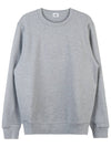 Diagonal Fleece Tonal Logo Sweatshirt Grey - CP COMPANY - BALAAN 2