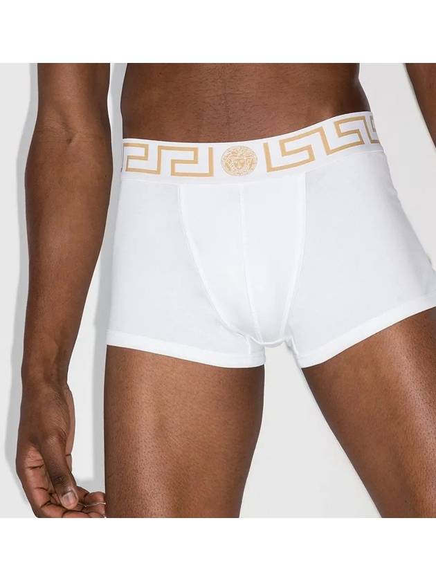 Men's Greca Border Low Rise Briefs White - VERSACE - BALAAN 6