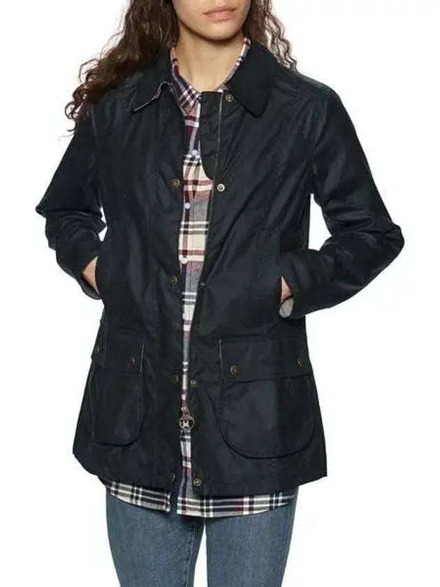 Women's Fiddich Wax Jacket Navy - BARBOUR - BALAAN 7