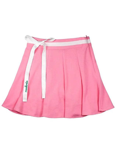 POINT RIBBON Ribbon Tail Flare Skirt PINK - MONBIRDIE GOLF - BALAAN 2