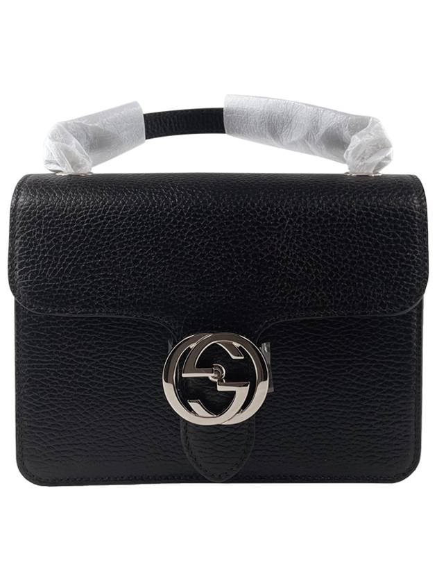 Interlocking GG Chain Small Cross Bag Black - GUCCI - BALAAN 2