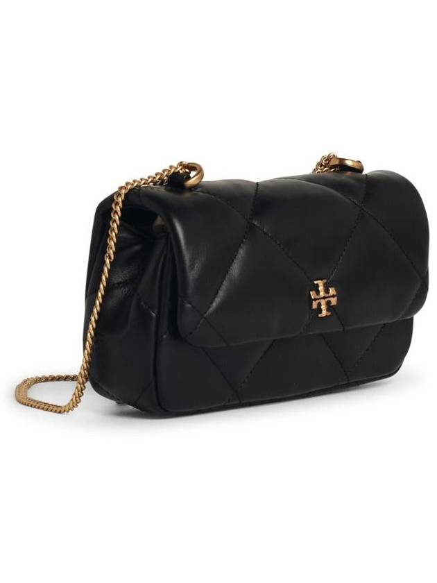 Kira Diamond Quilted Flap Cross Bag Black - TORY BURCH - BALAAN 3