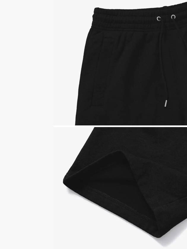 Bold Fox Head Patch Oversized Jog Shorts Black - MAISON KITSUNE - BALAAN 4