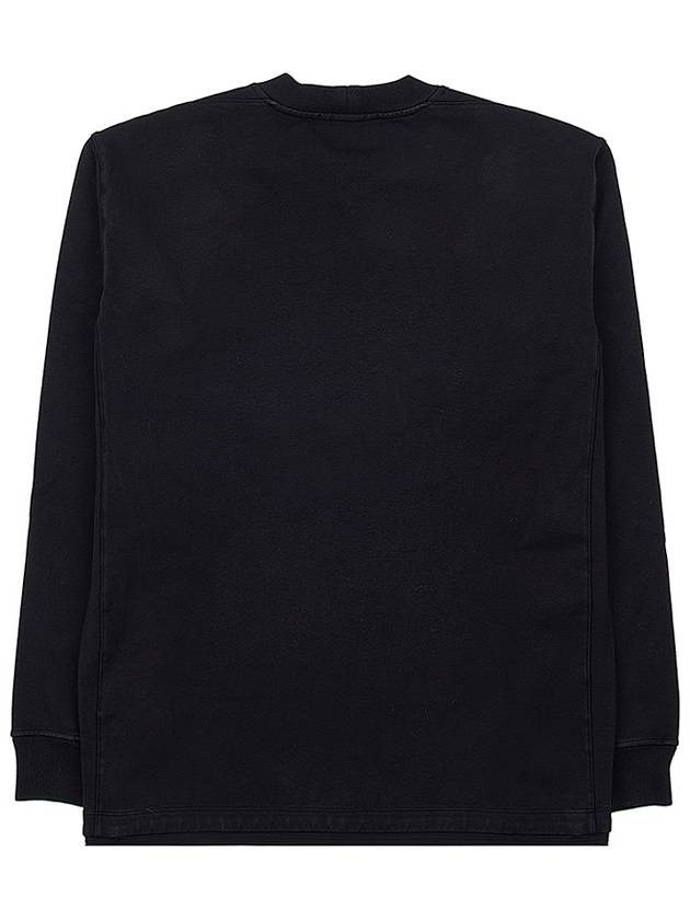 Stellina Wappen Patch Cotton Sweatshirt Black - STONE ISLAND - BALAAN 3