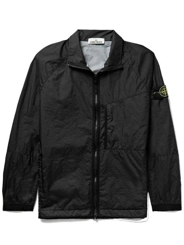 Membrana Zipper Bomber Jacket Black - STONE ISLAND - BALAAN 4