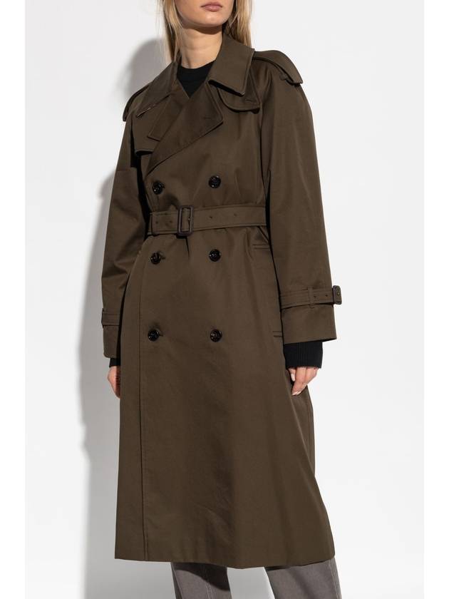 Burberry Cotton Trench Coat, Women's, Green - BURBERRY - BALAAN 3