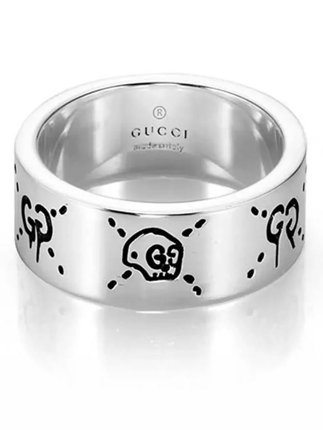 Men's Ghost Ring YBC455318001 Silver - GUCCI - BALAAN 4