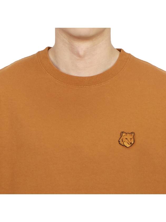 Bold Fox Head Patch Comfort Short Sleeve T-Shirt  Tobacco - MAISON KITSUNE - BALAAN 6