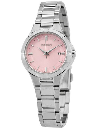 Seiko Essentials Quartz Pink Dial Ladies Watch SUR413 - SEIKO - BALAAN 1