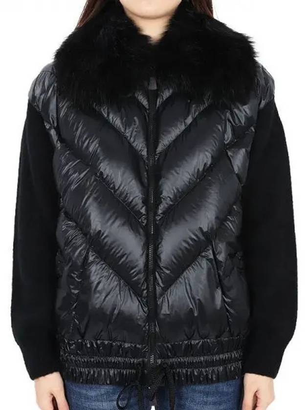 Women s Alpaca Padding Mix Zip up Jacket 9B00006 M1126 999 1065212 - MONCLER - BALAAN 1