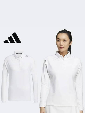 HG1691 Cold Ready Long Sleeve Polo T-shirt - ADIDAS GOLF - BALAAN 1