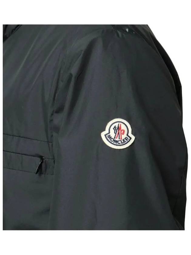 Amane Logo Patch Hooded Jacket Black - MONCLER - BALAAN 5