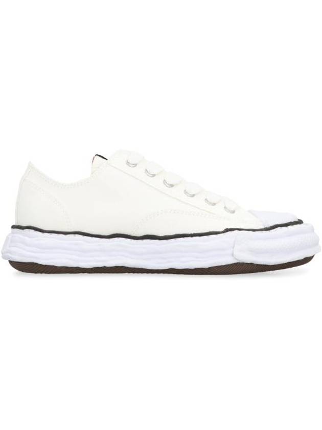 Peterson23 OG Sole Canvas Low Top Sneakers White - MAISON MIHARA YASUHIRO - BALAAN 3