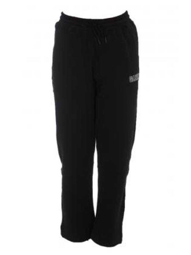 Women's Software Logo Track Pants Black - GANNI - BALAAN 7