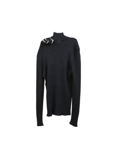 Y PROJECT Panel detail long sleeve half zip up knit MPULL75 S24 Y59 BLACK - ETC - BALAAN 2