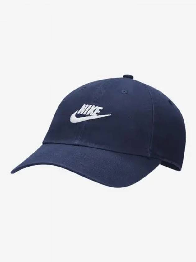 Club Unstructured Futura Washed Ball Cap Midnight Navy - NIKE - BALAAN 2