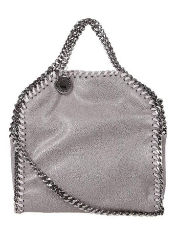 silver Falabella tiny tote bag light gray - STELLA MCCARTNEY - BALAAN 1